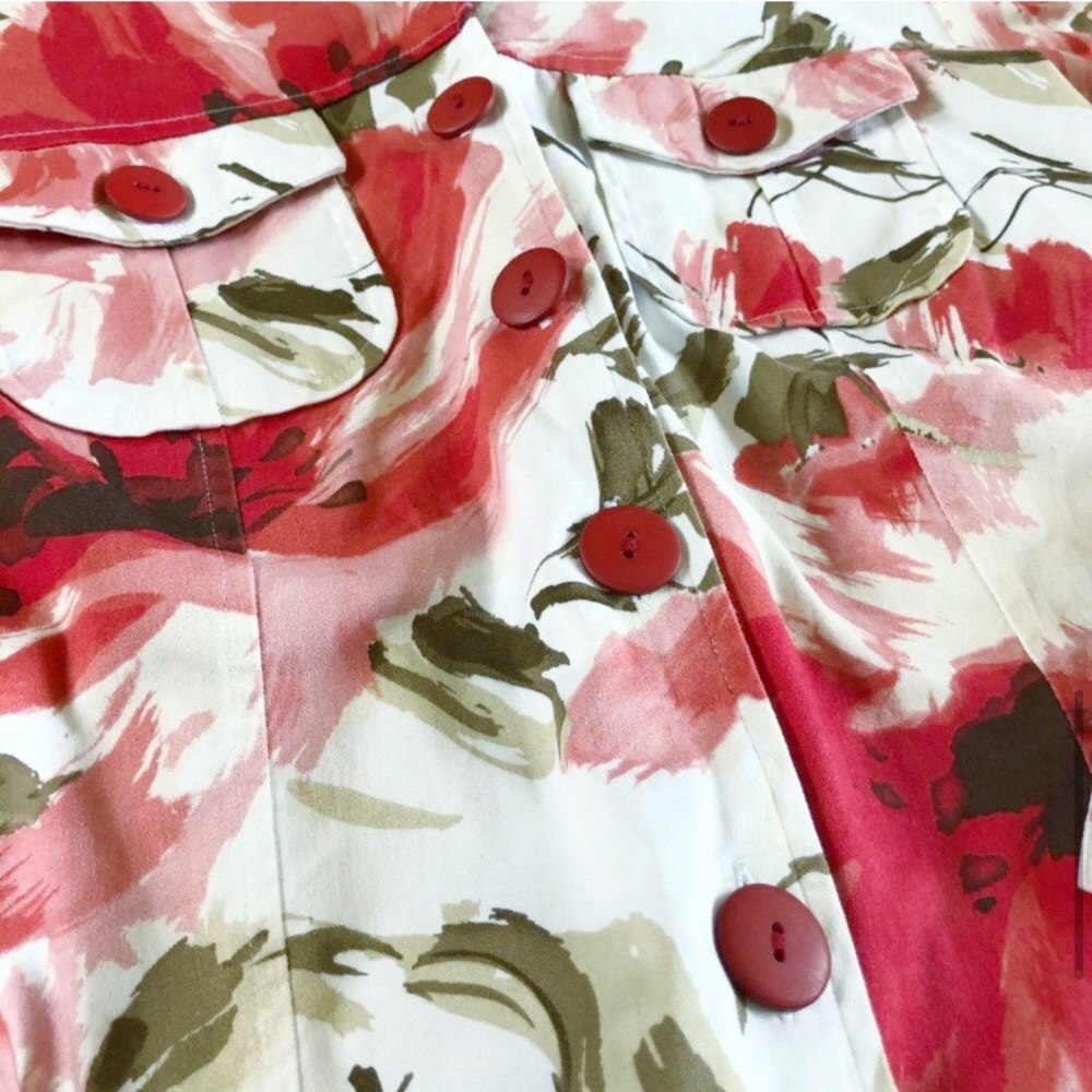 Floral Button Up Dress Jacket - Picture 6 of 8